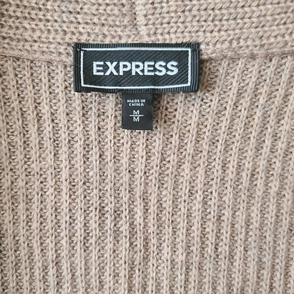 Cozy Express Men’s Shawl Collar Knit Cardigan (Medium) - Picture 2 of 4